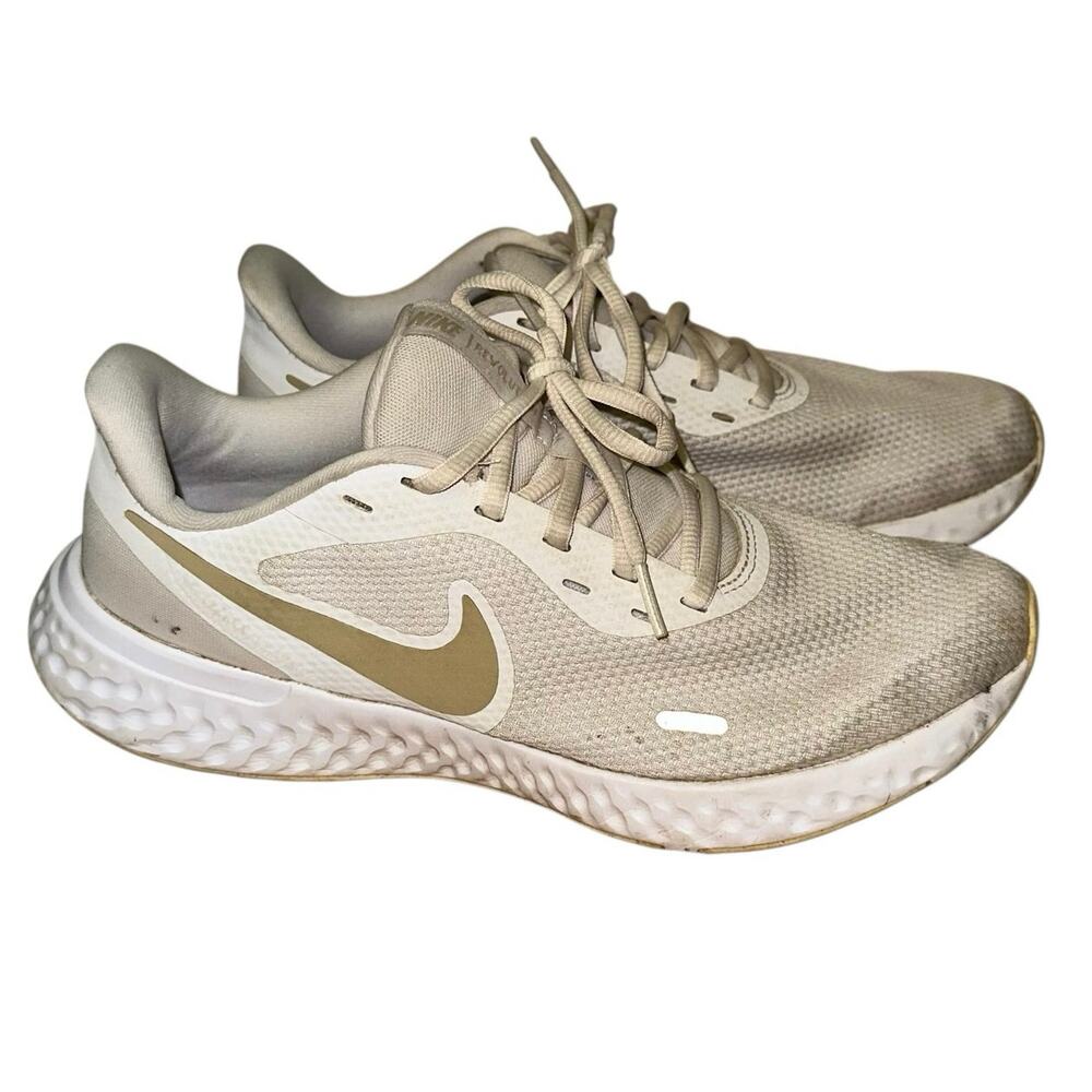 Nike Revolution Running Shoes‎ Women’s 9.5 White Athletic Sneakers